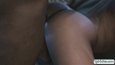 Lewd TS dominated by her ebon spouse - 8 image