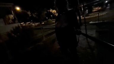 Sissy Bitch Flashing on the Streets and Jerking off afresh - 7 image