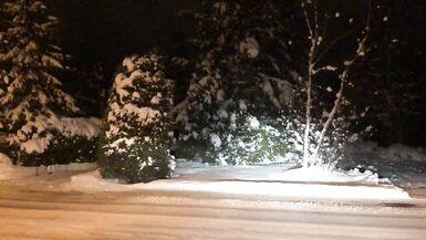 Real Non-Professional Female Masker Wearing Boots, Taut Darksome Suit in various Locations in Winter - 14 image