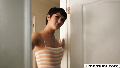 Stepdad bangs her Stepdaughter TS Daisys arse - 4 image