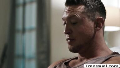 Stepdad bangs her Stepdaughter TS Daisys arse - 5 image