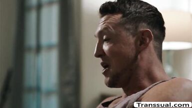 Stepdad bangs her Stepdaughter TS Daisys arse - 6 image