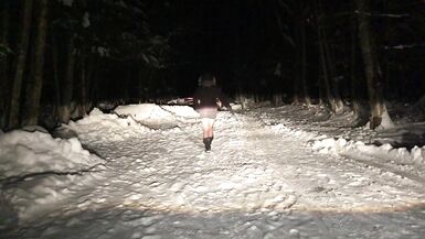 Real Dilettante Female Masker Wearing Concupiscent Outfit in Public - will this babe acquire Caught? - 15 image