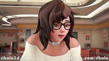 Overwatch Group Sex by Futanari Ashe and Brigitte - 1 image