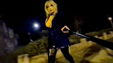 Bimbo Sissy Whore Flashing by Busy Road (receives Seen)