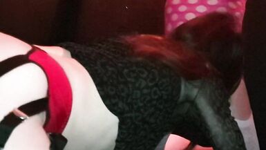 Mike Banging shemale Gigi and April in the Cage at SheWorld - 11 image