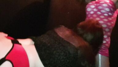 Mike Banging shemale Gigi and April in the Cage at SheWorld - 12 image