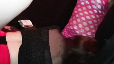 Mike Banging shemale Gigi and April in the Cage at SheWorld - 14 image