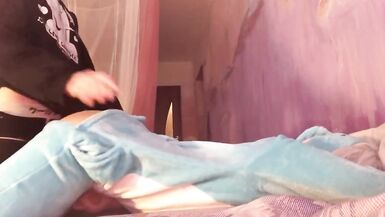 Gently Stuffed a Sleepy Sissy Neko Femboy in Pajamas - 13 image