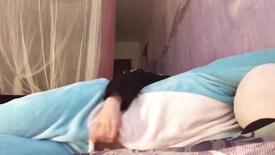 Gently Stuffed a Sleepy Sissy Neko Femboy in Pajamas - 9 image