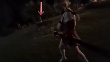 SISSY CHEERLEADER SLUT STRIPPED IN PUBLIC - 12 image