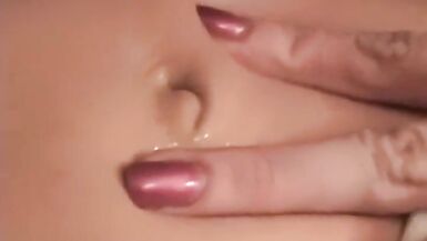 Alicia Sims Outie Stomach Button Worship - 14 image