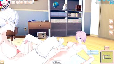 Koikatsu Party Shemale Hentai Tomoe Gozen Toon Game - 5 image