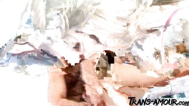 Step Daddy Facializing The Lascivious Shemale - 8 image