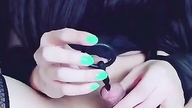 Ann Na Jerks off and Cum and her Face... greater quantity of her on Patreon - 10 image