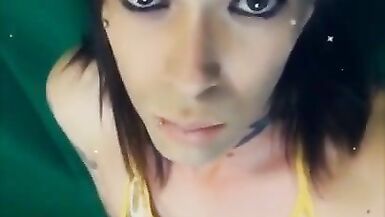 Hot Sheboy Mistresse Showing off her Beautiful Face on Snapchat - 12 image