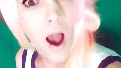 Hot Sheboy Mistresse Showing off her Beautiful Face on Snapchat - 6 image