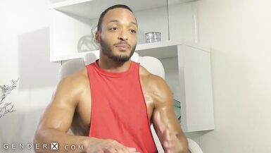 GenderX - Nadia Love's Knob Pops out when Working out - 2 image