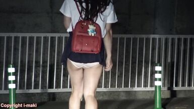 CD IJUIN Maki walking beneath a high-way with sailor school uniform - 4 image