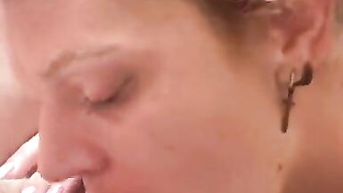 hot trans gives bi chaps 1st time BJ POV