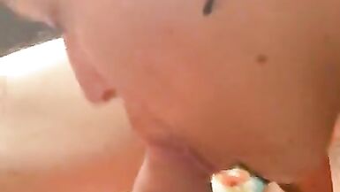 hot trans gives bi chaps 1st time BJ POV - 3 image