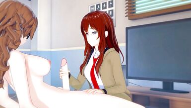 [Steins;Gate] Shemale Hentai Moeka Kiryu x Makise Kurisu(cg Manga) - 1 image