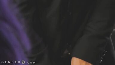 GenderX - Boss TS Foxxy Expects Aggressiveness From Her Employees - 3 image