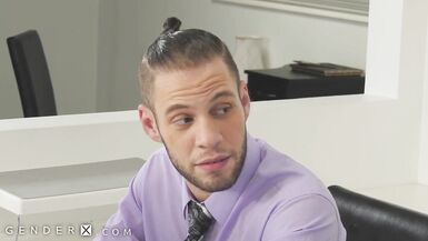 GenderX - Trans Boss Screwed in Office after Hours - 2 image