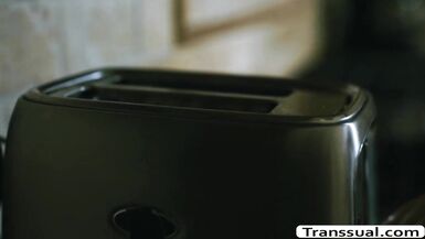 TS Eva can't live without the way Stepdads bonks her wazoo - 1 image