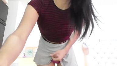 This Babe is a Prostitute Upskirt Pre Cum Masturbarting it - 3 image