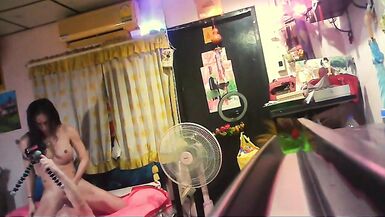 Active Oriental T-Girl Fuck and Cum on a Filhty Client in Manila - 15 image