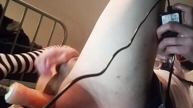 Transgirl Pumping herself with Sex-Toy and Machine - 13 image