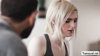 TS Ella visits Stepdads abode to fuck - 3 image