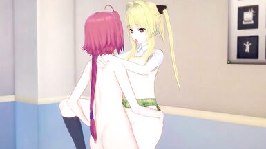 [to Love-Ru] Futanari Mea Kurosaki x Konjiki no Yami(cg Anime) - 8 image