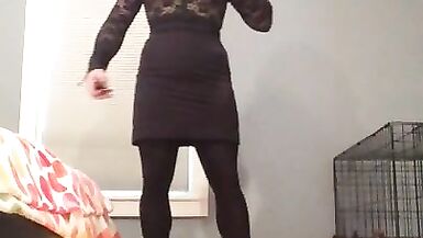 Deanna's Hidden Knob (crossdressing, Female Mask, Transformation, Petticoat, Heels, Feminization)