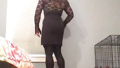 Deanna's Hidden Knob (crossdressing, Female Mask, Transformation, Petticoat, Heels, Feminization) - 7 image