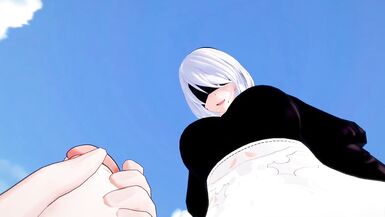 Nier: Screwed by 2b Futanari Taker POV - 1 image