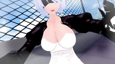 Nier: Screwed by 2b Futanari Taker POV