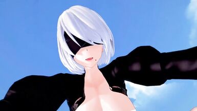 Nier: Screwed by 2b Futanari Taker POV - 5 image