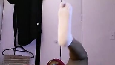 Jeopardy and Tgirl Ass Pumping with a Large Darksome Sex-Toy (BBD) - 5 image