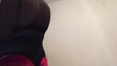 Sexy juvenile golden-haired legal age teenager crossdresser sissy bodysuit - 1 image