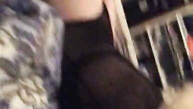 Sexy juvenile golden-haired legal age teenager crossdresser sissy bodysuit