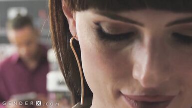 Natalie Mars Blows Chap Throughout Brilliance Gap In Porn Shop - GenderX - 3 image