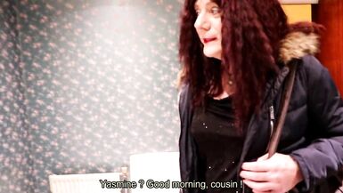 T-angel Alexandra banging her cousin in the kitchen - 1 image