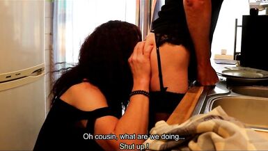T-angel Alexandra banging her cousin in the kitchen - 7 image