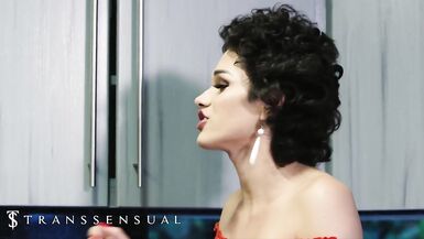 Trans Carnal - Smokin' Trans Anaya Nae getting her Wazoo Pounded by Dane Stewart - 1 image