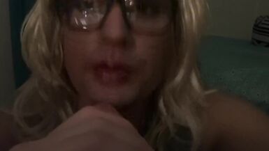 HAWT TRAP DEEPTHROAT POV FAKE PENIS BOOTY FUCK FAKE SPUNK FOUNTAIN - 15 image