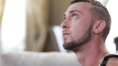 Nice-Looking pale skin Stefani receives stuffed & takes his spunk fountain - 2 image