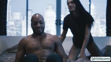 Afro dude analed his lewd TS wife - 1 image