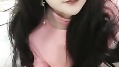 女神喵儿，超可爱国产伪娘玩菊花飞机杯撸射~ - 5 image